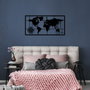 Wallity World Map Metal Decor 7